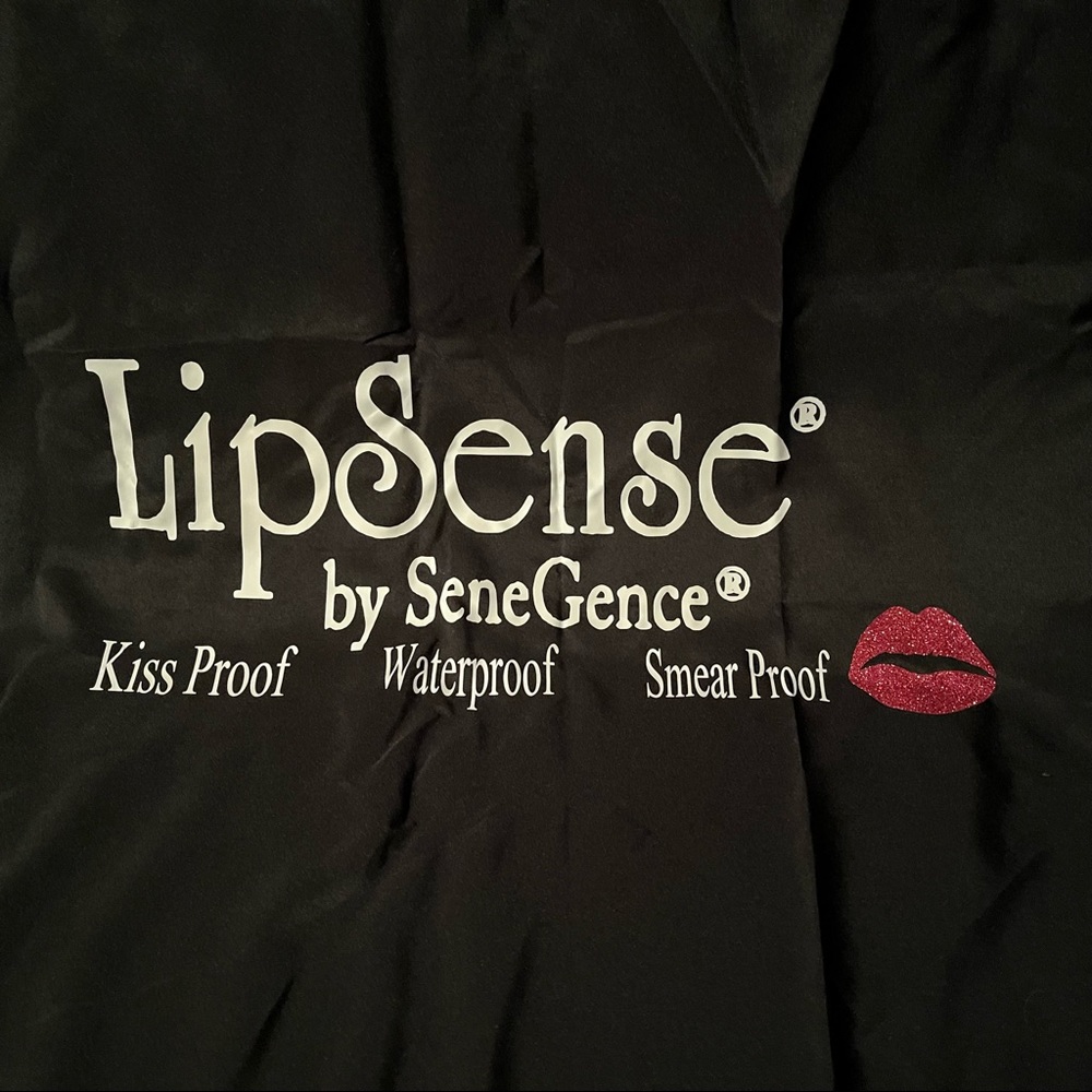LipSense by Sene Gence 6 foot tablecloth for convention or for sales display.